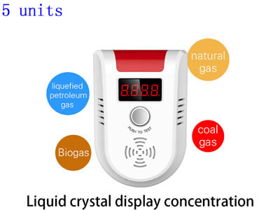 5 units KERUI GD13 Gas Detector Sensor home alarm