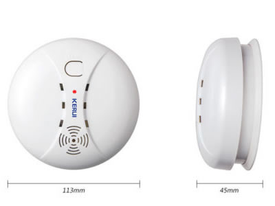 5 units KERUI GS04 Wireless Fire Protection Smoke Detector Portable Alarm Sensor