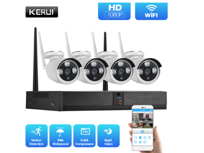 KERUI H.265 8CH 5MP Security Camera System Kit Waterproof Video Surveillance Security System