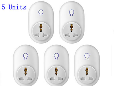 5 units KERUI S71 Wireless Remote Switch Smart Power Socket Plug