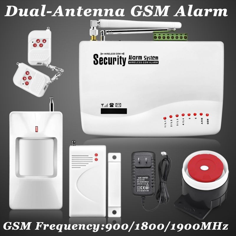 Wireless home security burglar alarm system