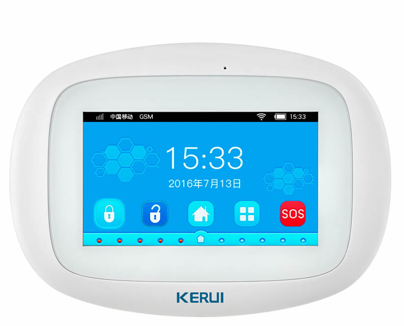 App Control KERUI K52 GSM WIFI Home Security Alarm System Outdoor Siren Camera 