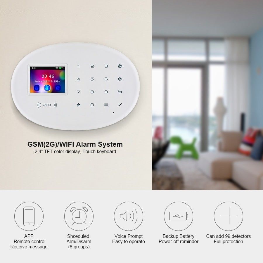 KERUI W20 Wireless RFID WIFI Alarm System