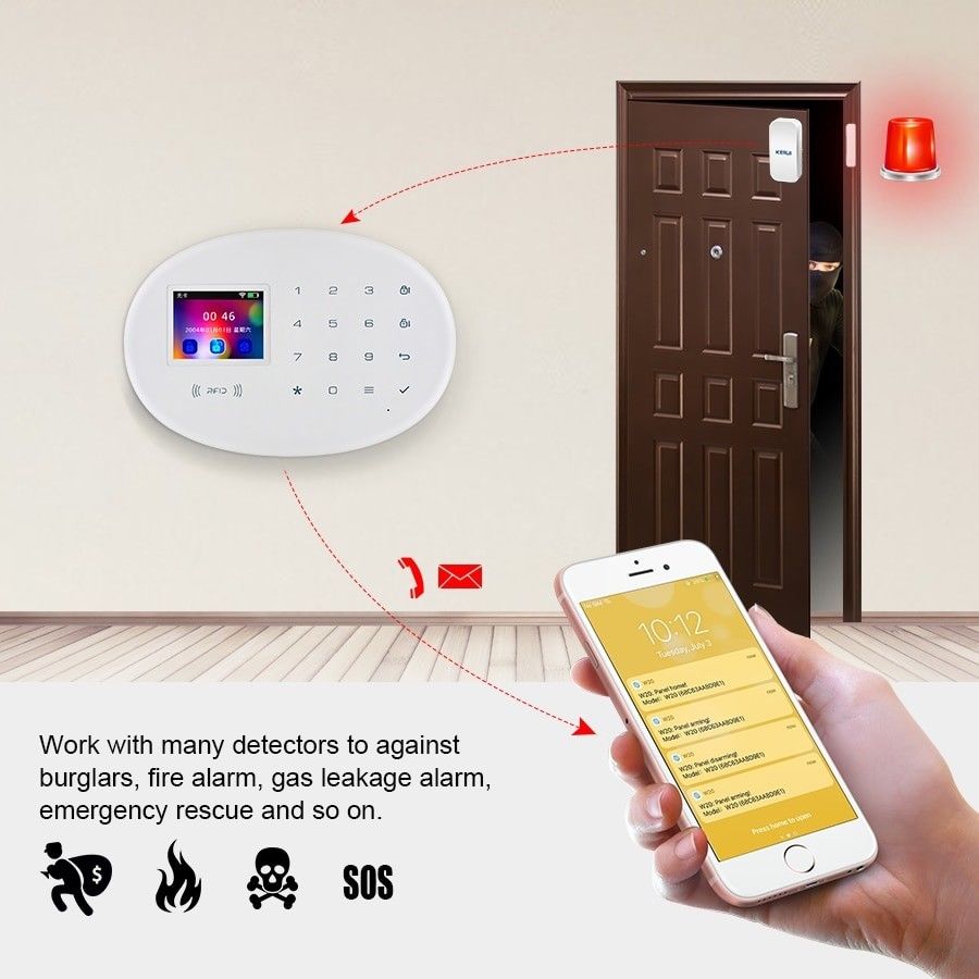 KERUI W20 Wireless RFID WIFI Alarm System