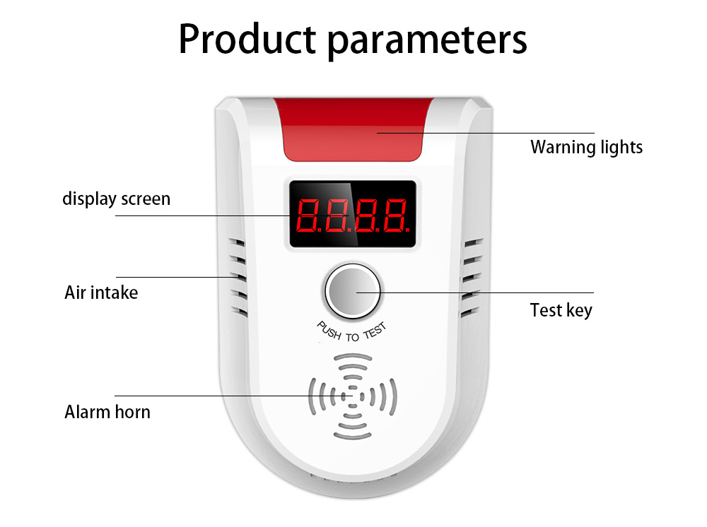 KERUI GD13 LED Digital Display Gas Detector Sensor 