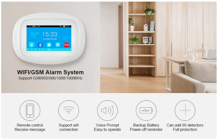 kerui K52 Wifi GSM alarm system