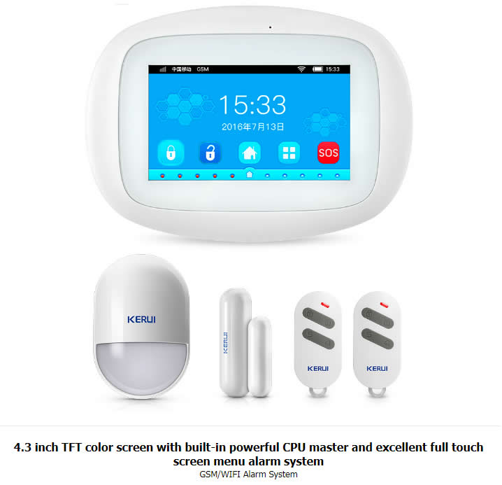 kerui K52 Wifi GSM alarm system