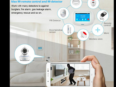 KERUI K52 WIFI IP Cloud APP GSM Wireless Kits Home Security Alarm Burglar System 