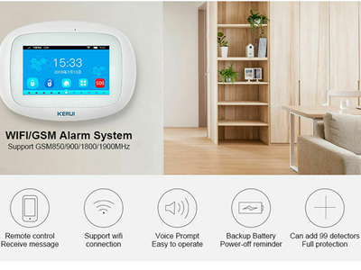 KERUI K52 WIFI IP Cloud APP GSM Wireless Kits Home Security Alarm Burglar System 