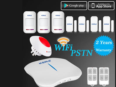 KERUI W1 WiFi PSTN Home Burglar Alarm System Siren+IOS/Android APP Control