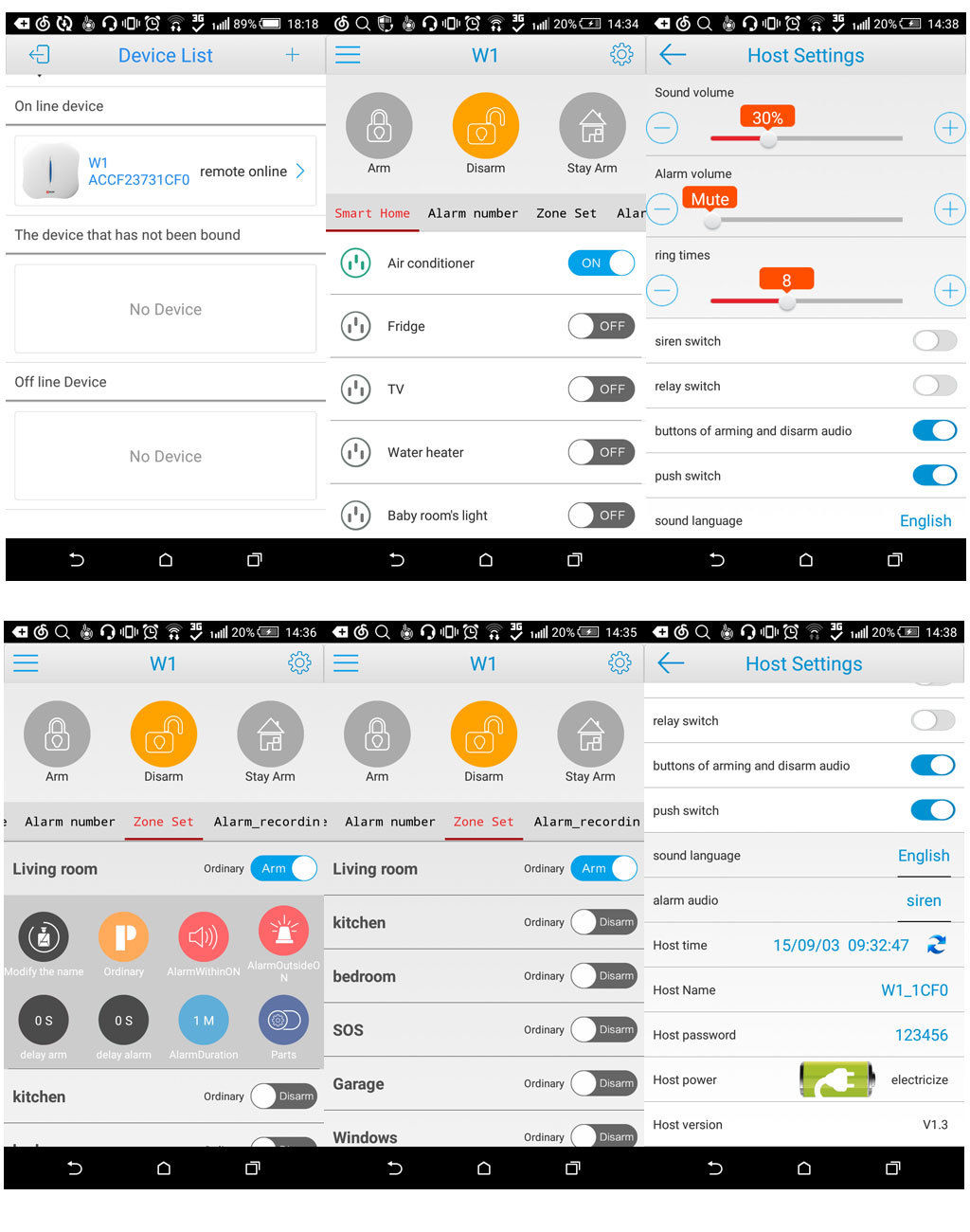 KERUI W1 WiFi PSTN Smart Home Burglar Alarm System Security