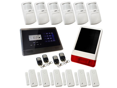 M2E Wireless Burglar Alarm GSM Touch Screen Intruder House Sentry Solution