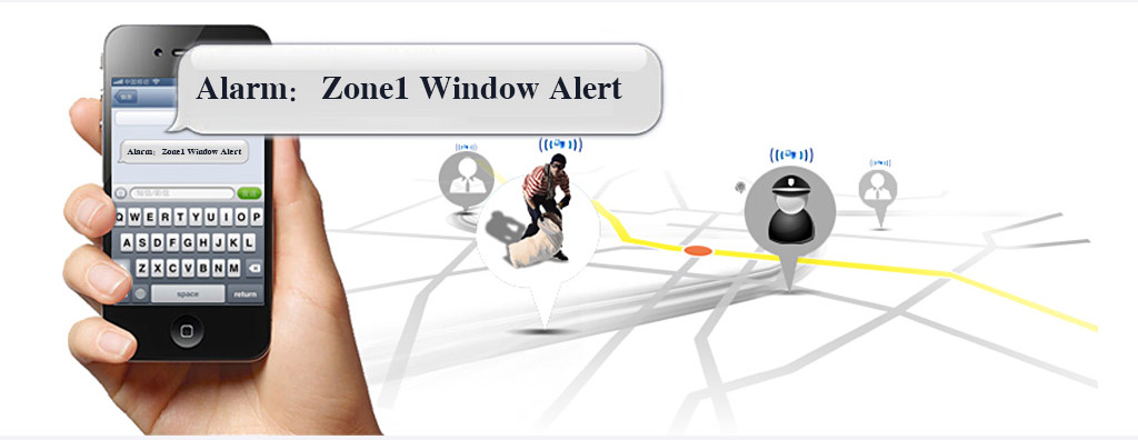 Wireless home security burglar alarm