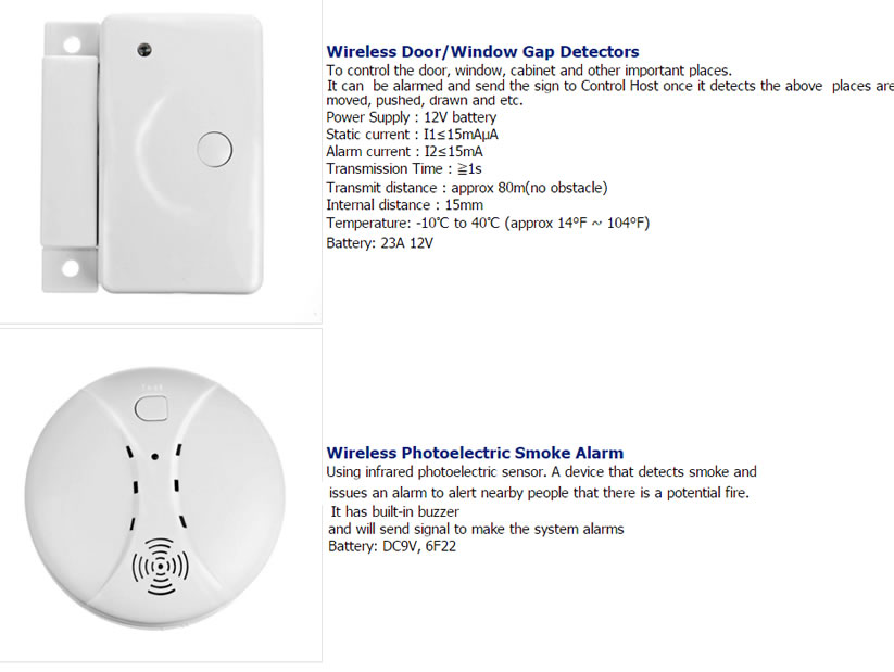 wireless gsm alarm system