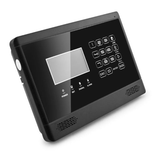 wireless wired lcd touch keypad gsm sms home house alarm system